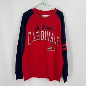 St.‎ Louis Cardinals Sweatshirt MLB Mens XL Baseball Navy Red Carl Banks